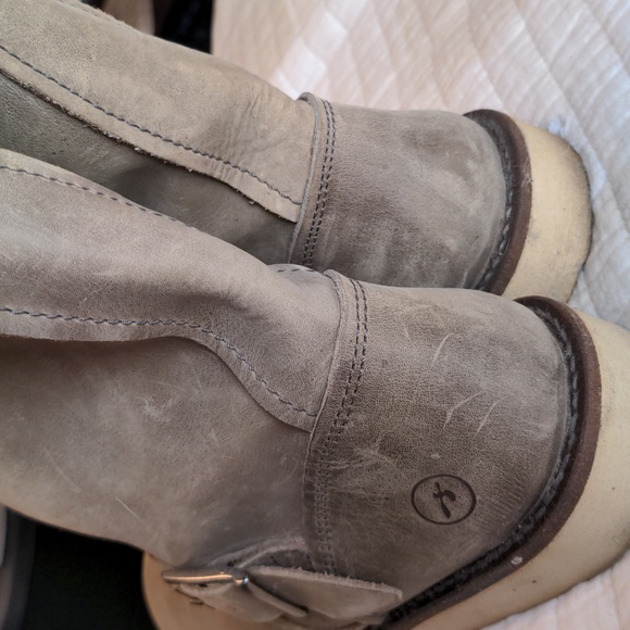 Bronx Leather Rustic Motorcycle Boots Size 38 or 7.5 - Picture 6 of 8